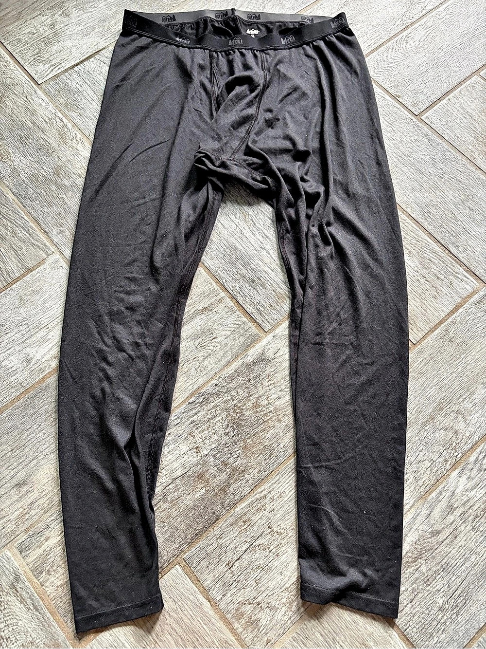 REI co-op Men's Black Base Layer Pants Size XL